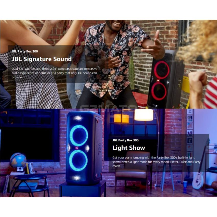 JBL PartyBox 300 - High Power Portable Wireless Bluetooth Party Speaker