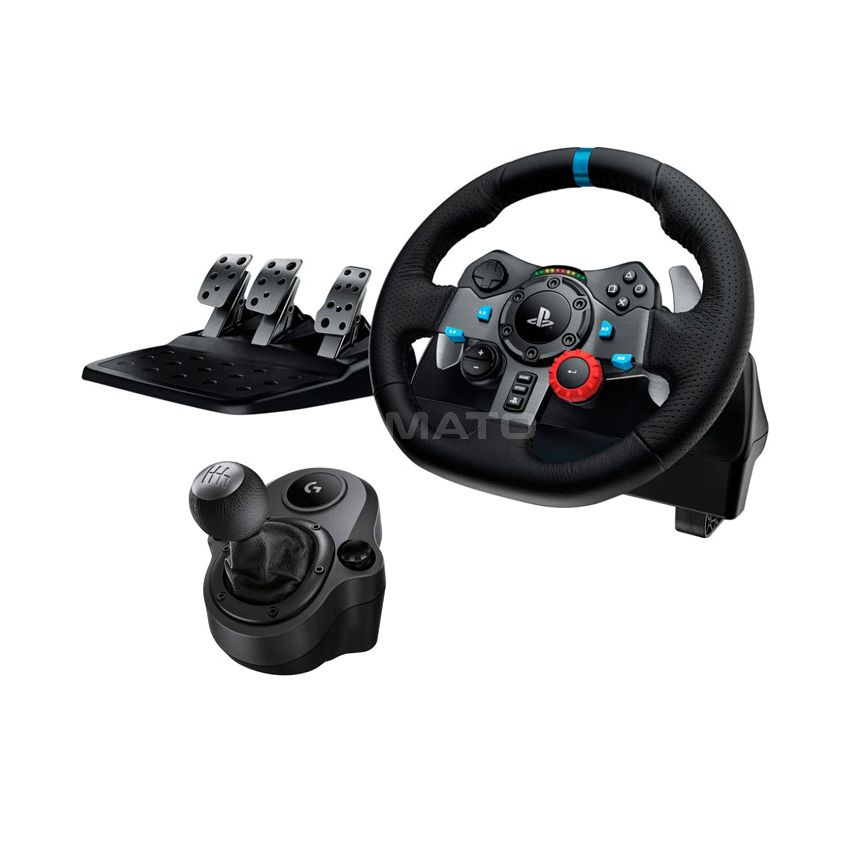 Logitech - G29 Driving Force Racing Wheel and Floor Pedals and G Driving Force Shifter for PS5, PS4, PC, Mac - Black