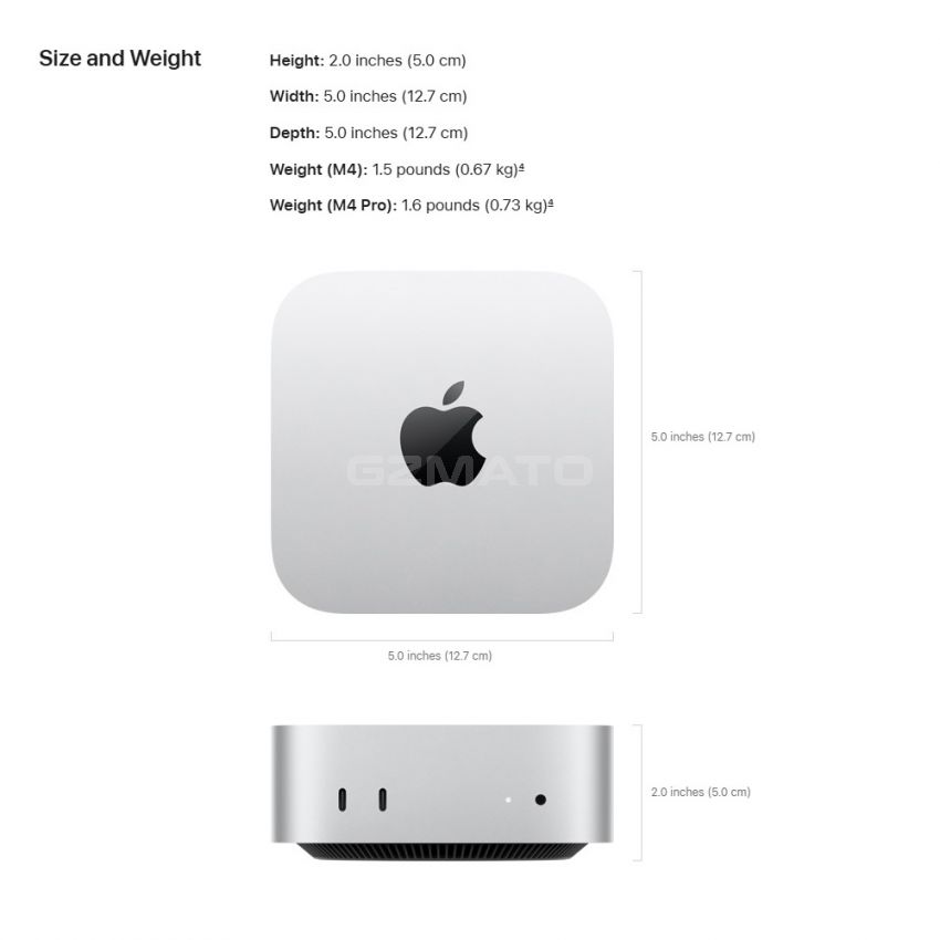 Apple - Mac mini Desktop - M4 Pro chip - 512GB SSD - 24GB Memory - 12-Core-CPU - 16-Core-GPU - Built for Apple Intelligence - Silver