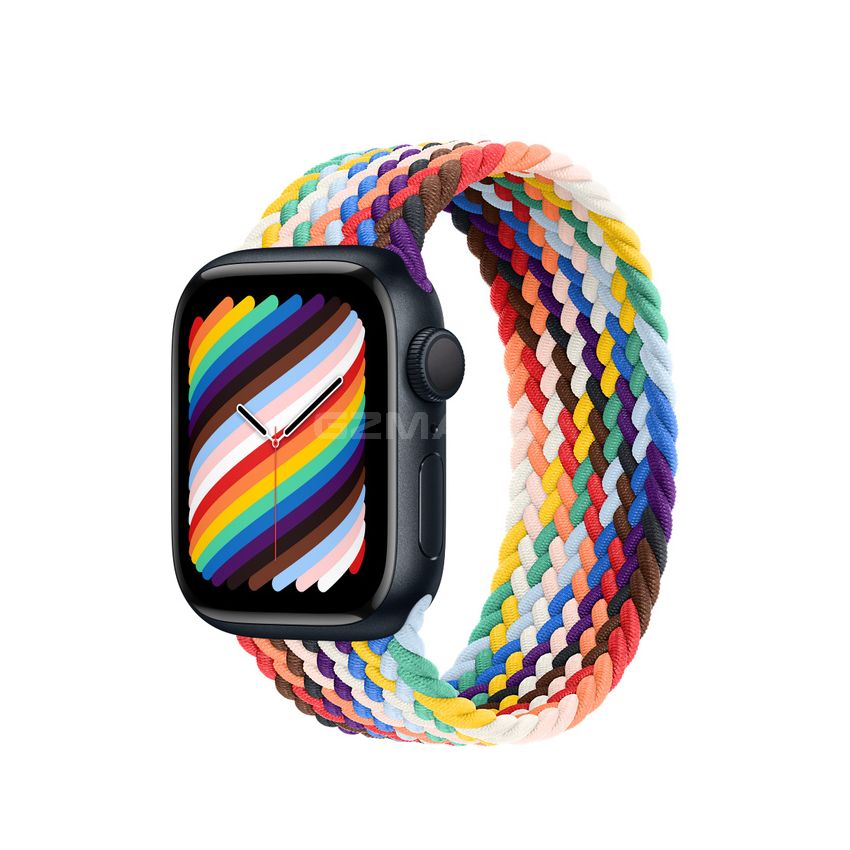 Apple Watch Series 8 Midnight Aluminum Case with Braided Solo Loop