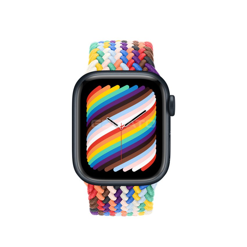 Apple Watch Series 8 Midnight Aluminum Case with Braided Solo Loop