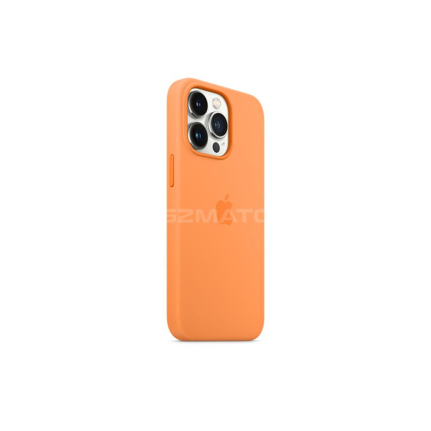 Apple iPhone 13 Pro Max Silicone Case with MagSafe-Marigold-6.7-Inch