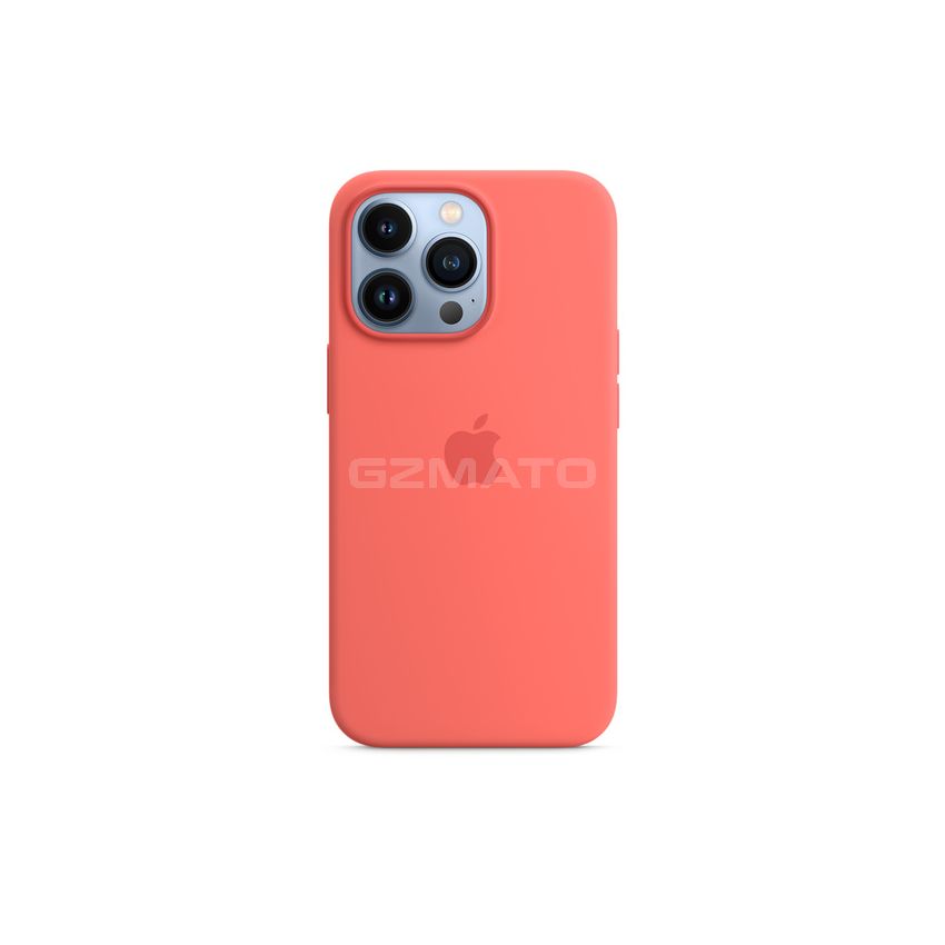 Apple iPhone 13 Pro Silicone Case with MagSafe-Pink Pomelo-6.1-Inch