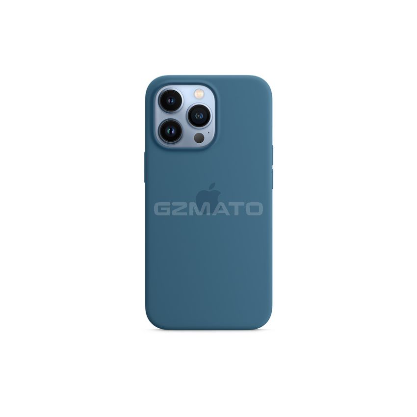 Apple iPhone 13 Pro Silicone Case with MagSafe-Blue Jay-6.1-Inch