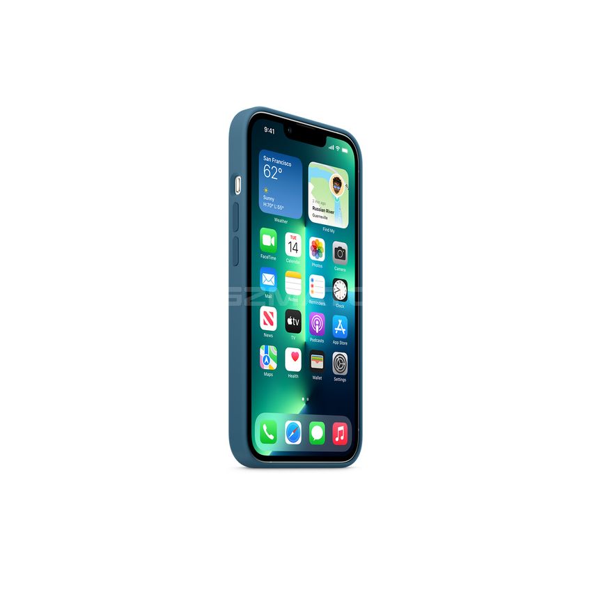 Apple iPhone 13 Pro Silicone Case with MagSafe-Blue Jay-6.1-Inch