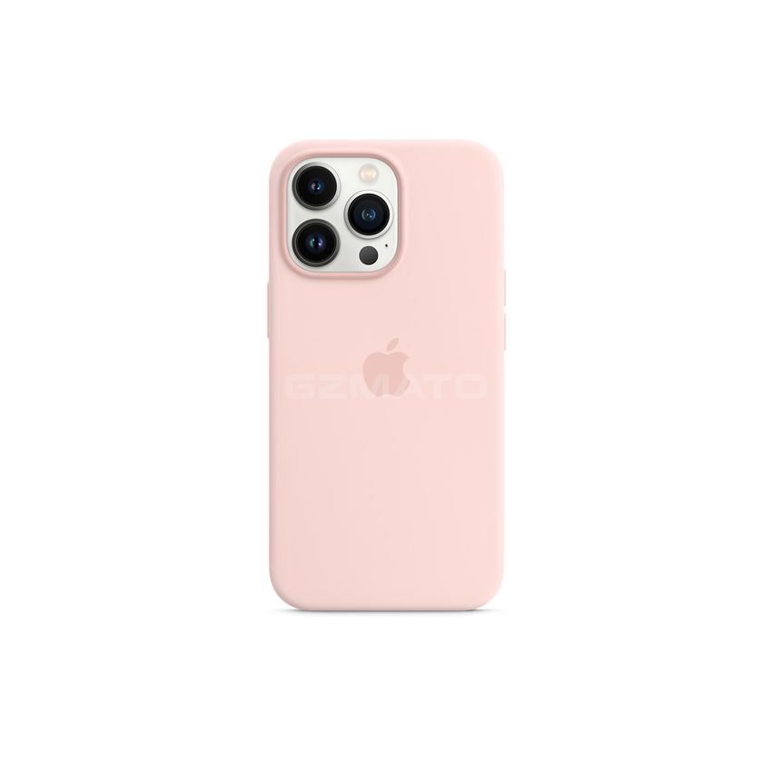 Apple iPhone 13 Pro Silicone Case with MagSafe-Chalk Pink-6.1-Inch