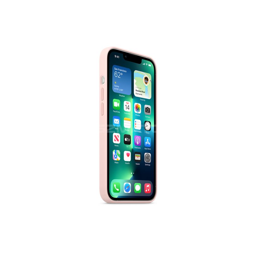 Apple iPhone 13 Pro Silicone Case with MagSafe-Chalk Pink-6.1-Inch