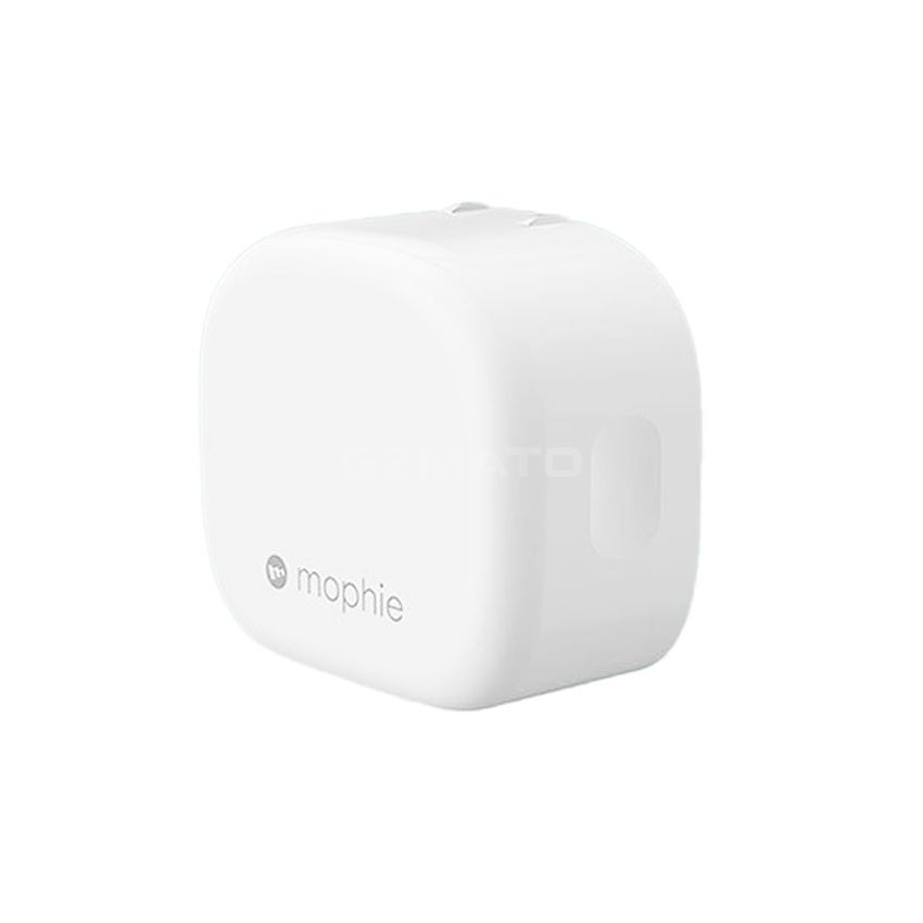 mophie PD 45W with Dual USB-C cable, 45W Fast Wall Charger (Apple Exclusive-White) for MacBook Air, iPad, iPhone, Apple Devices, USB-C Devices 100 - 240V 50/60Hz 1.5A