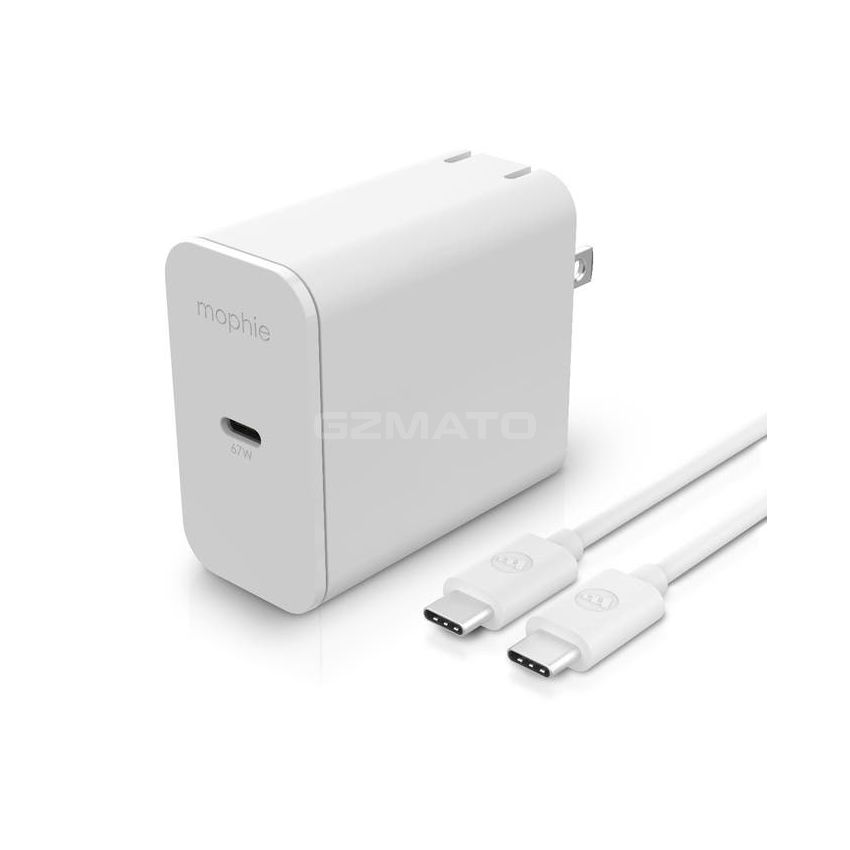 mophie Speedport 67 with USB-C cable 67W GaN Fast Wall Charger  (Apple Exclusive) , for MacBook Air (2020), iPad, iPhone, Apple Devices, USB-C Devices