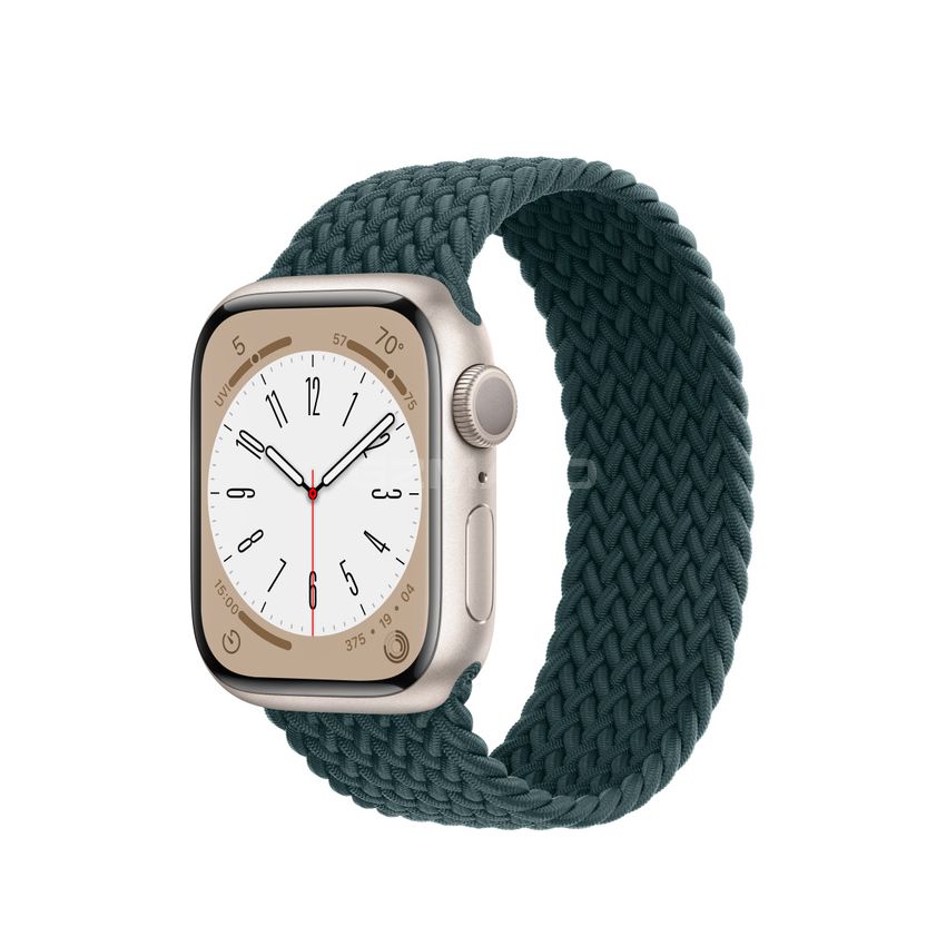 Apple Watch Series 8 - Starlight Aluminum Case with Braided Solo Loop