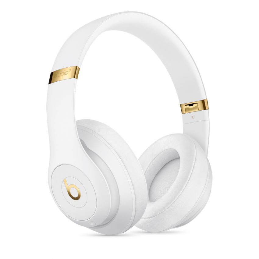 Beats Studio3 Wireless Noise Cancelling Over-Ear Headphones - Apple W1 Headphone Chip, Class 1 Bluetooth, 22 Hours of Listening Time, Built-in Microphone - -White