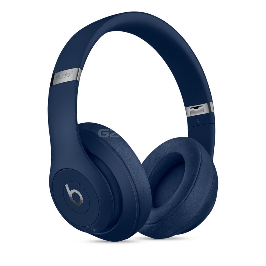 Beats Studio3 Wireless Noise Cancelling Over-Ear Headphones - Apple W1 Headphone Chip, Class 1 Bluetooth, 22 Hours of Listening Time, Built-in Microphone - -Blue
