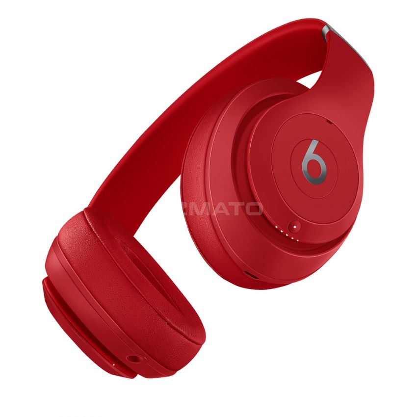 Beats Studio3 Wireless Noise Cancelling Over-Ear Headphones - Apple W1 Headphone Chip, Class 1 Bluetooth, 22 Hours of Listening Time, Built-in Microphone - -Red