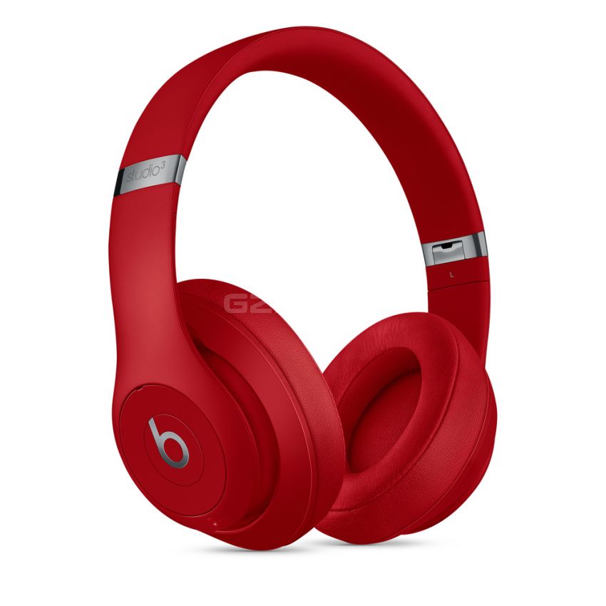 Beats Studio3 Wireless Noise Cancelling Over-Ear Headphones - Apple W1 Headphone Chip, Class 1 Bluetooth, 22 Hours of Listening Time, Built-in Microphone - -Red