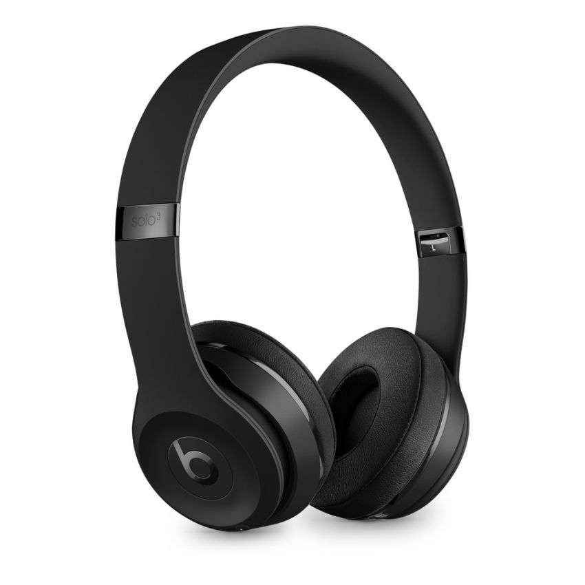 Beats Solo 3 Wireless On-Ear Headphones - Apple W1 Headphone Chip, Class 1 Bluetooth, 40 Hours of Listening Time, Built-in Microphone - -Black