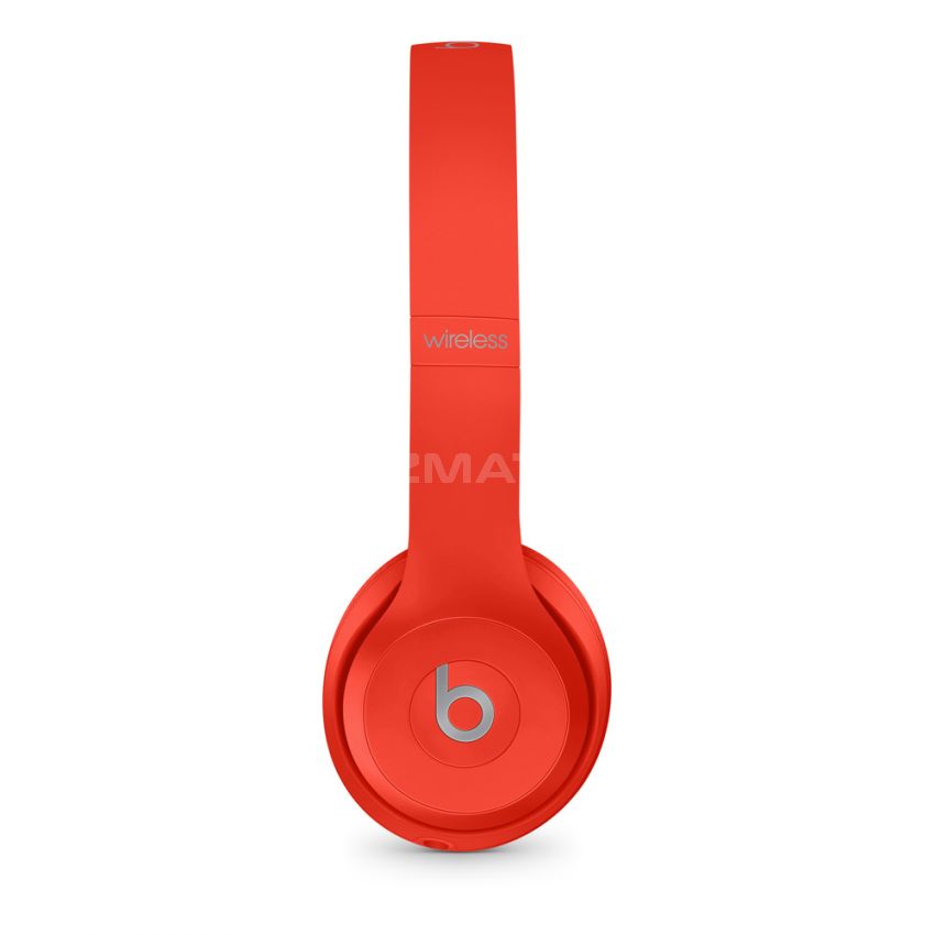 Beats Solo 3 Wireless On-Ear Headphones - Apple W1 Headphone Chip, Class 1 Bluetooth, 40 Hours of Listening Time, Built-in Microphone - -Red