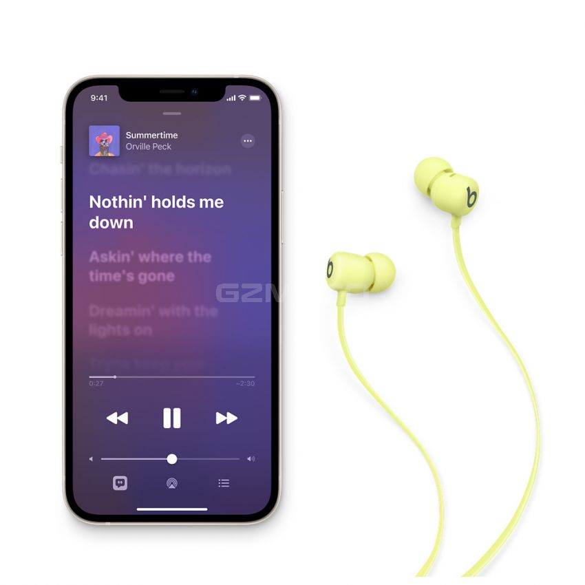Beats Flex Wireless Earbuds – Apple W1 Headphone Chip, Magnetic Earphones, Class 1 Bluetooth, 12 Hours of Listening Time, Built-in Microphone - -Yellow