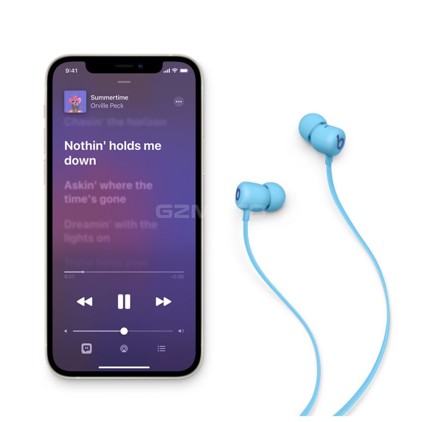 Beats Flex Wireless Earbuds – Apple W1 Headphone Chip, Magnetic Earphones, Class 1 Bluetooth, 12 Hours of Listening Time, Built-in Microphone - -Blue