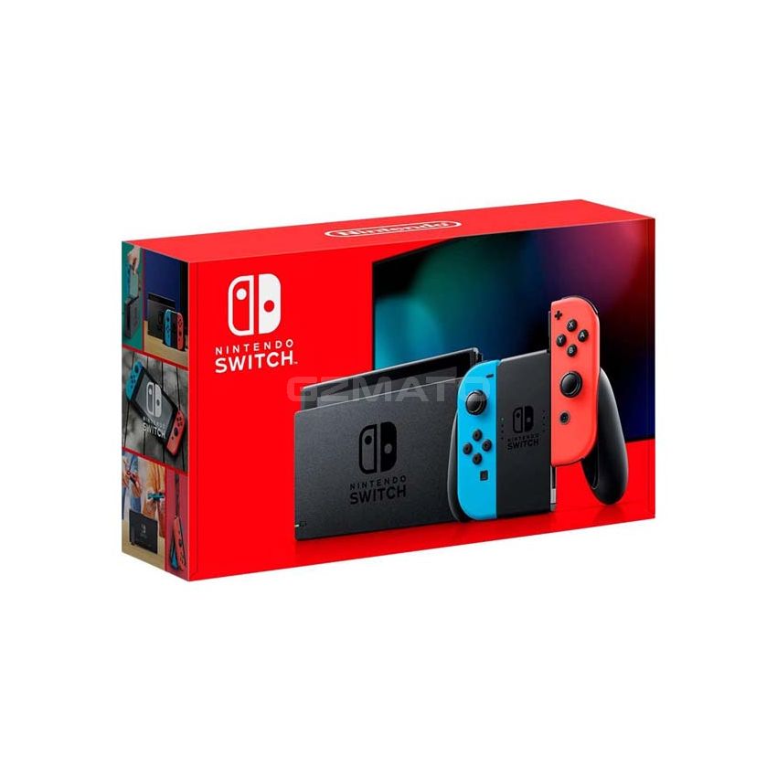 Nintendo Switch with Neon Blue and Neon Red Joy‑Con - HAC-001(-01) HK Version, English