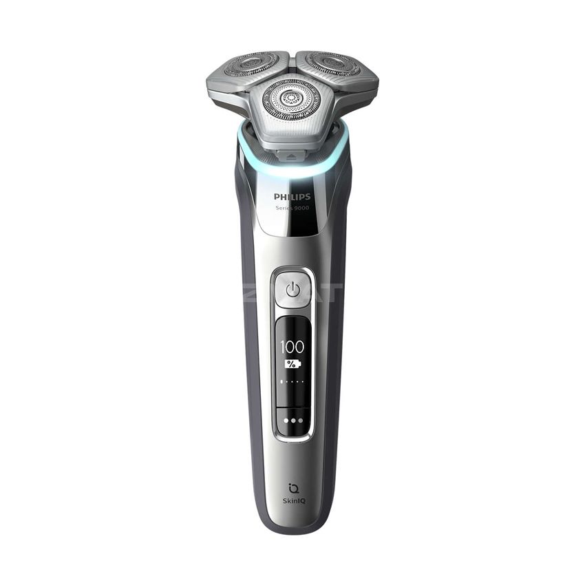 Philips Norelco - 9500 Rechargeable Wet/Dry Electric Shaver with Quick Clean, Skin IQ Technology, Travel Case, and Pop up Trimmer - Silver