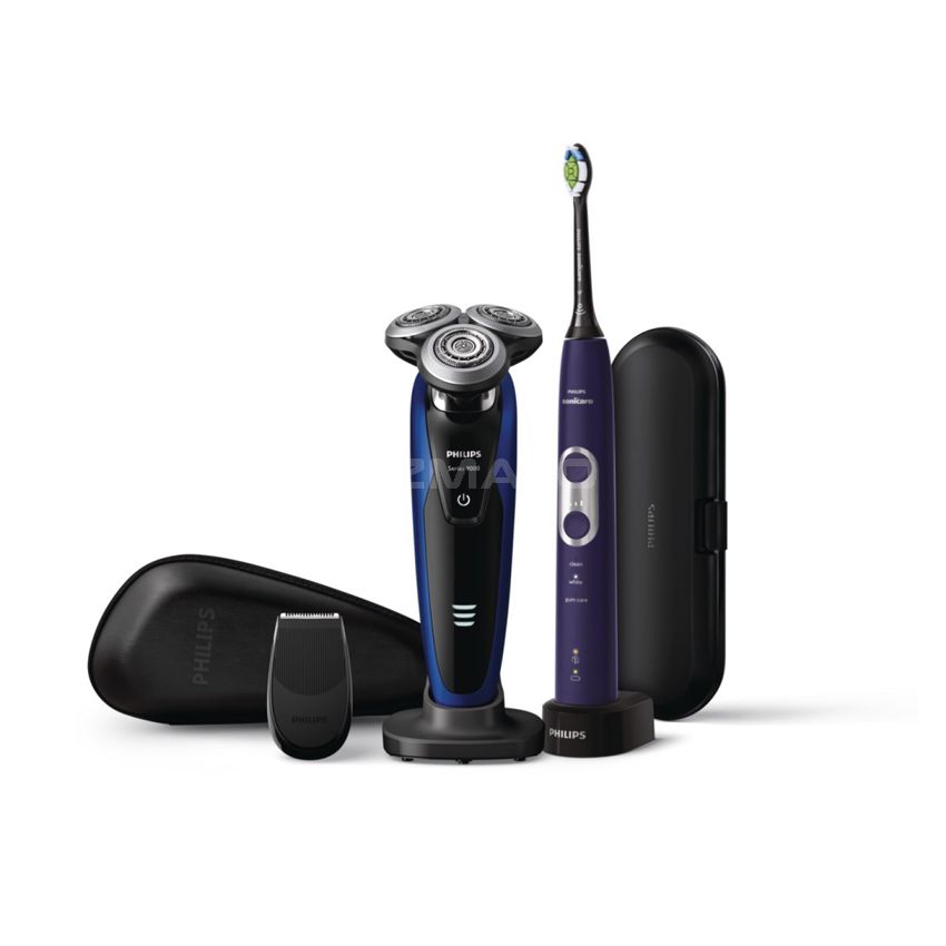 Philips Men's Care Kit Electric Shaver and toobrush Series 9000 S9188/12 Wet&Dry