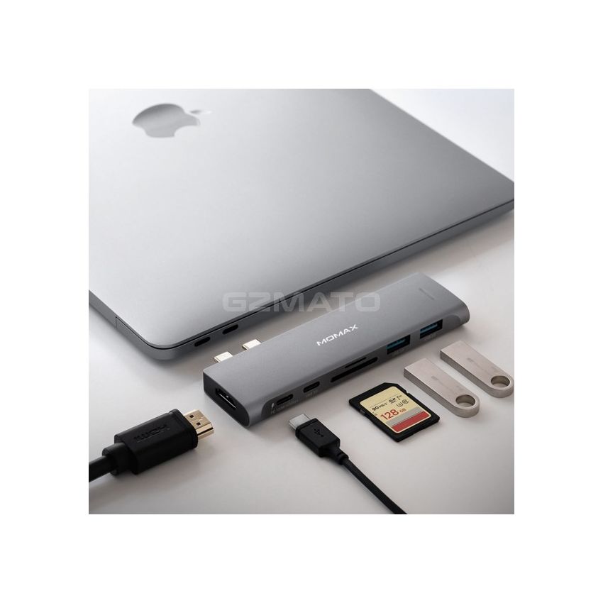 MOMAX One Link 7-in-1 Dual USB-C Hub