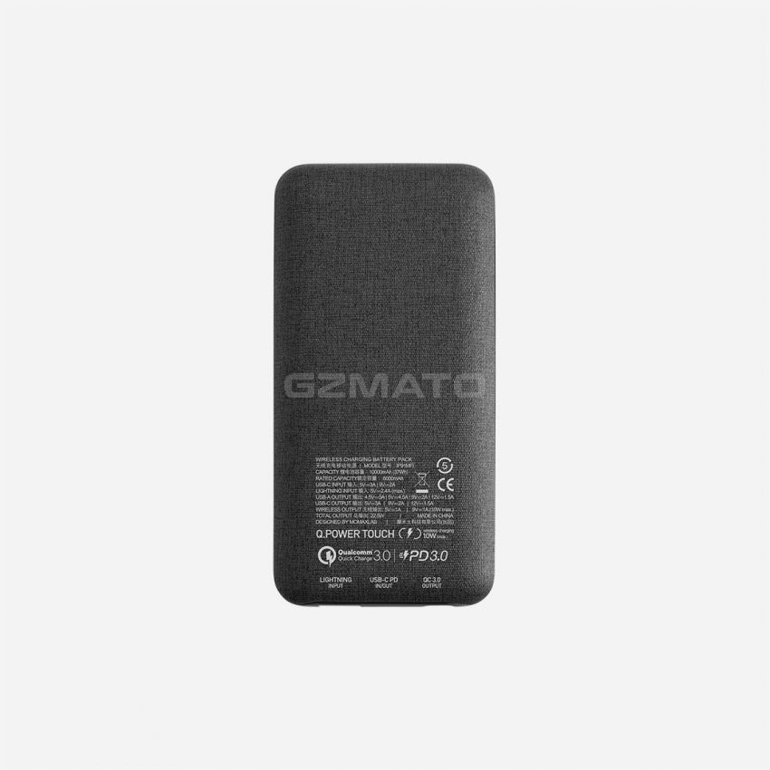 MOMAX Q. Power Touch Wireless External Battery Pack (10,000mAh)
