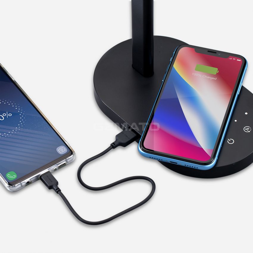 MOMAX Q.Led Desk lamp with wireless charging base (10W)