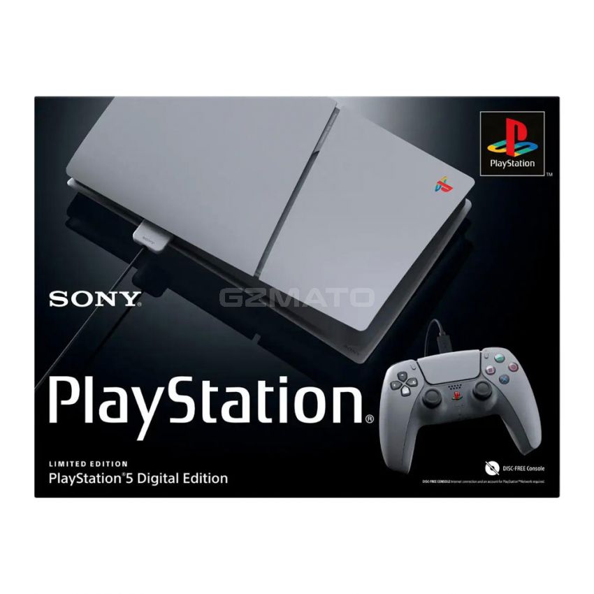 PlayStation 5 Slim Digital Edition - 30th Anniversary Limited Edition Bundle - Gray