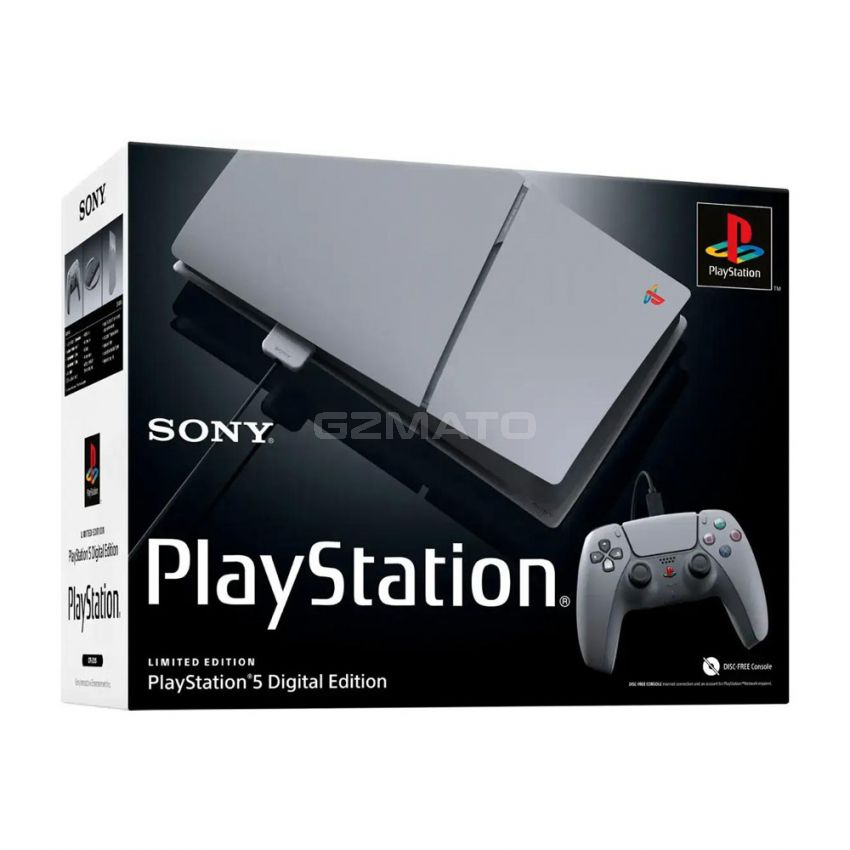 PlayStation 5 Slim Digital Edition - 30th Anniversary Limited Edition Bundle - Gray