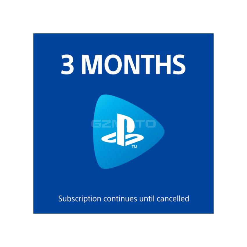PlayStation Plus 3-Month Subscription Hong Kong Server