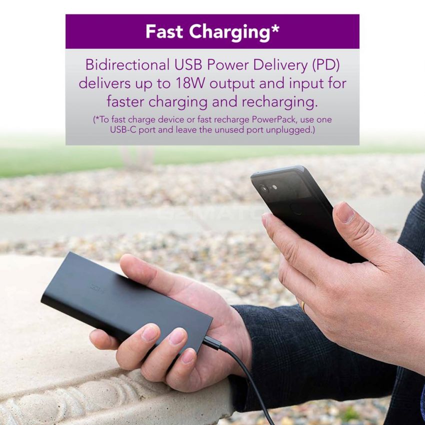 ZMI PowerPack Ambi 10K Dual USB-C Power Bank (Model: QB812)