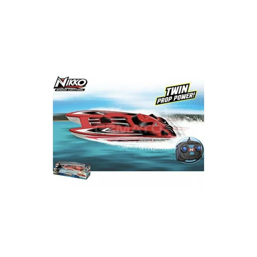 Nikko Radio Control RC HydroThunder Speed Boat. 1:24 Scale w/ 27 MHz Frequency