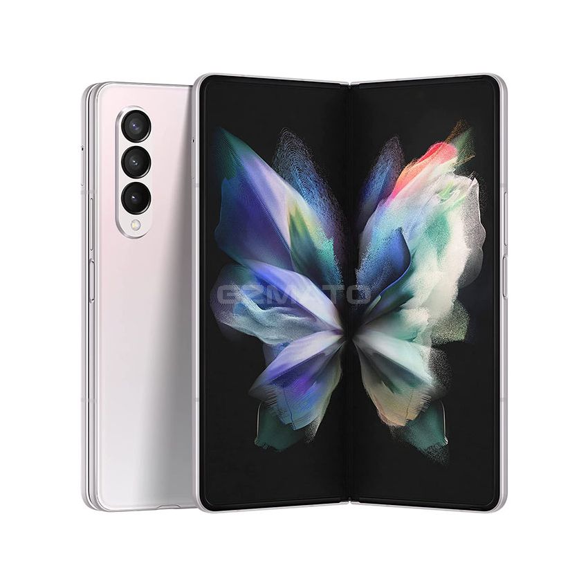 Samsung Galaxy Z Fold 3 512GB Factory Unlocked Android 5G Cell Phone Dual Sim Slot Smartphone Tablet 2-in-1 Foldable Dual Screen Under Display Camera - Phantom Silver