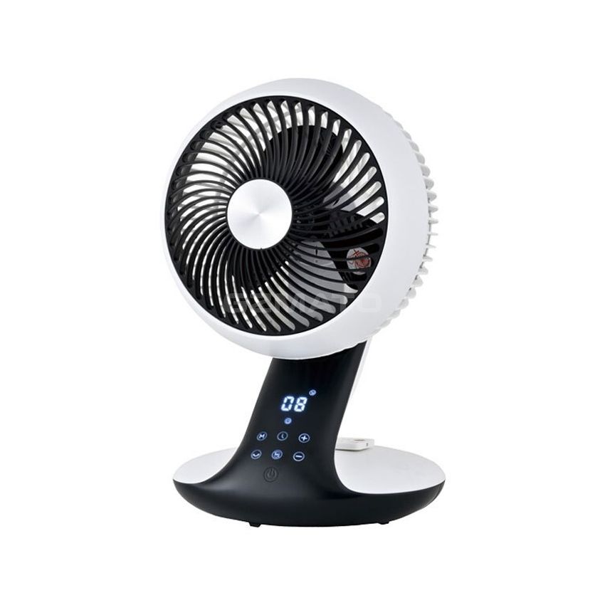 Sezze YK-688W DC Variable Frequency Motor Air Circulating Fan 3D Touch Control Panel, Remote 220V 50Hz 22W - 2022 White