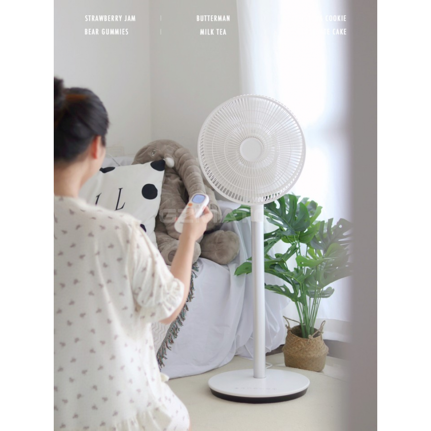 Sezze Y-289W Wireless Circulating Fan, 360° Rice Field Breeze Patent, Fully Washable, Ultra-Quiet & Portable, For Camping & Home Use