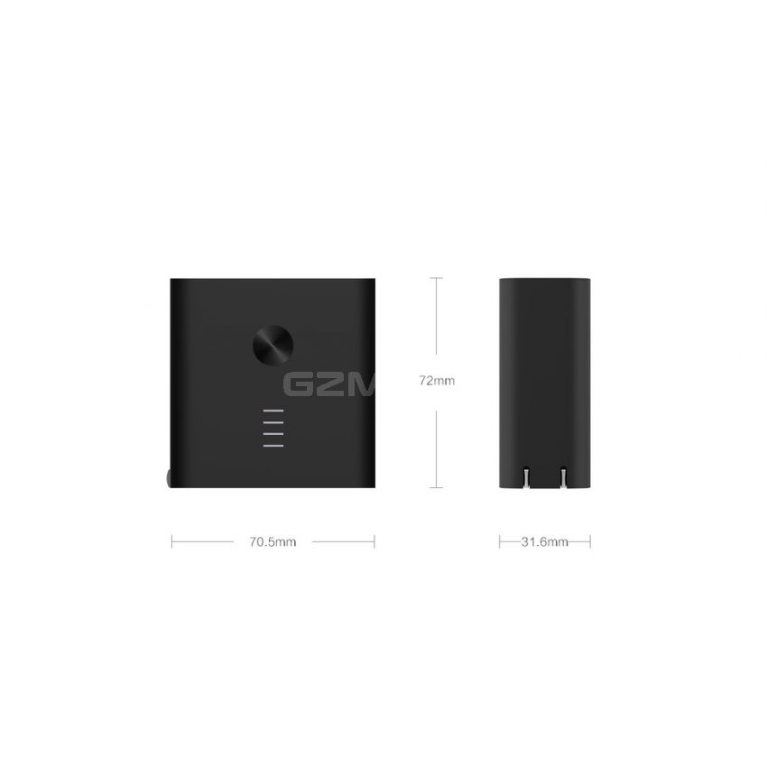 Plugornot Zero 6700mAh Integrated Battery Fast Charge USB Power Adapter