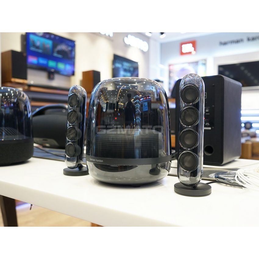 Harman Kardon SoundSticks 4-2.1 Bluetooth Speaker System with Deep Bass and Inspiring Industrial Design (low inventory) - Black 