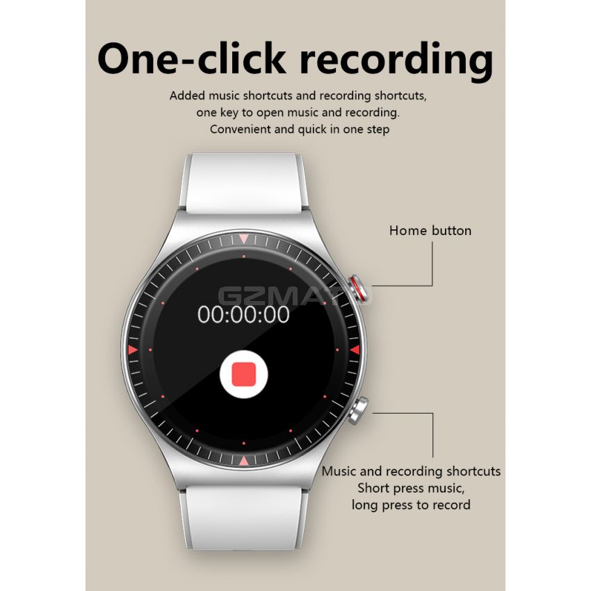 T7 Smart Watch Men 4G Music Bluetooth Call TWS bluetooth headset Full Touch Recording Fitness Bracelet For IOS Android PK GT2 L6