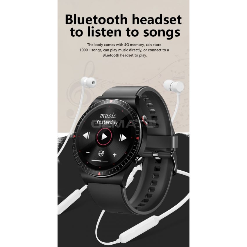 T7 Smart Watch Men 4G Music Bluetooth Call TWS bluetooth headset Full Touch Recording Fitness Bracelet For IOS Android PK GT2 L6