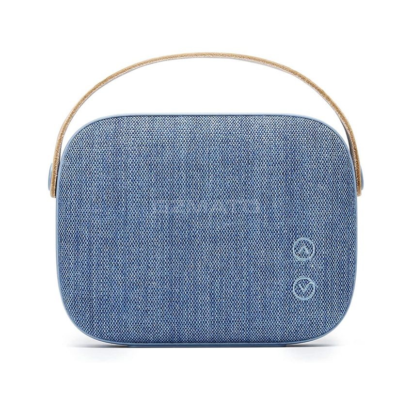 Vifa Helsinki Bluetooth Speaker, Hi-Resolution Bluetooth 4.0 Wireless Speakers, Portable Mini Speaker in Handle Bag Look, High-Performance Private Speaker with Stylish Appearance (2022 Version Aqua Blue)