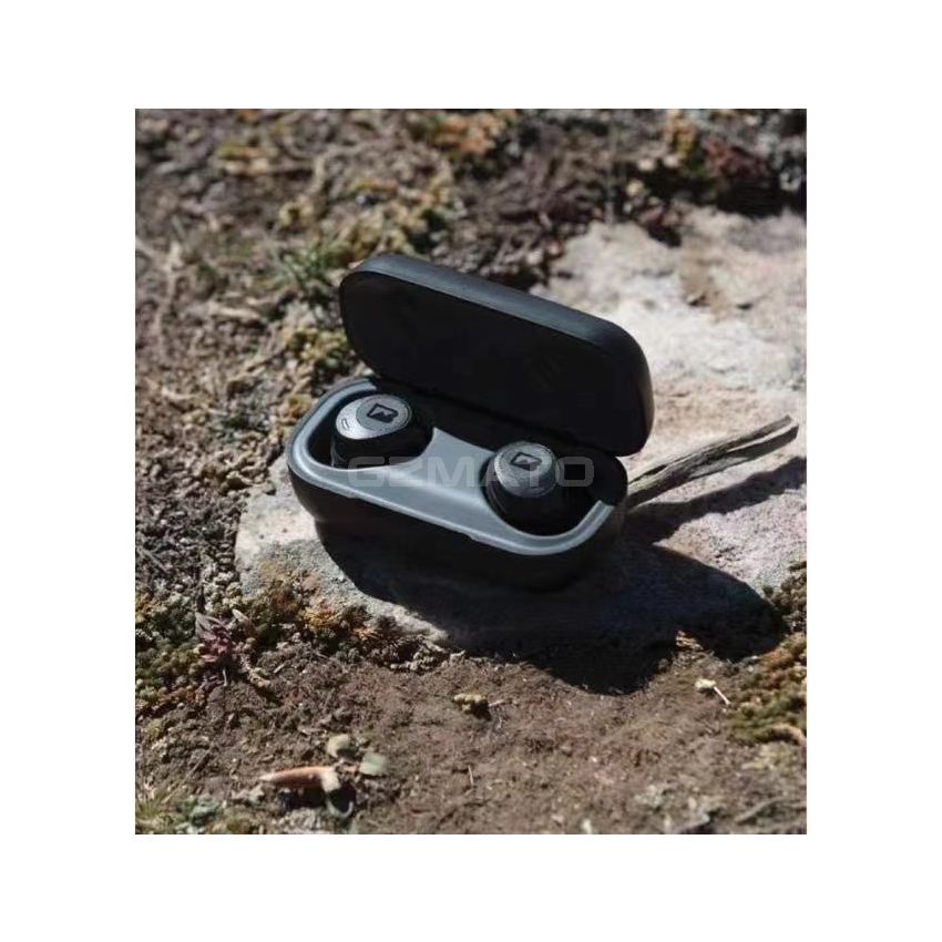 Braven Flye Sport Rush Bluetooth Earphones IPX5 Waterproof with Burst Charge and Charging Case for up to 36-Hour Playtime - Black
