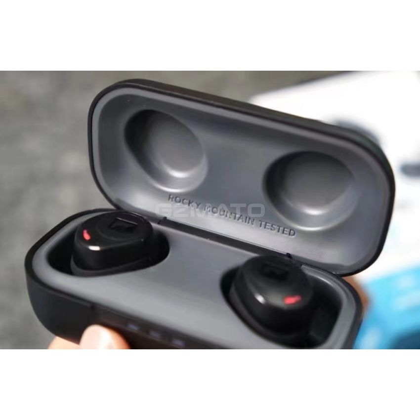 Braven Flye Sport Rush Bluetooth Earphones IPX5 Waterproof with Burst Charge and Charging Case for up to 36-Hour Playtime - Black