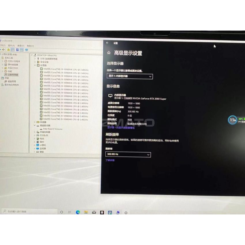 Like New M17 R3 Gaming Laptop 10th Gen i9-10980HK up to 5.3GHz GeForce RTX2080 Super 8GB 17.3