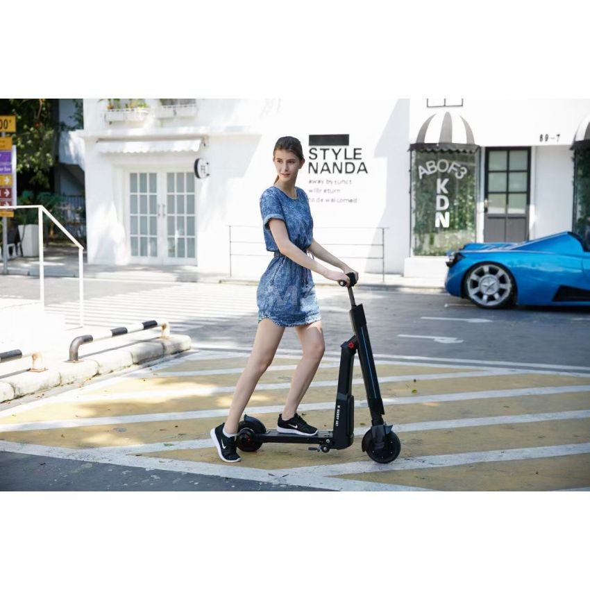 WW WWBETTER W - 007A Dual Use Electric Scooter Smart Folding Bike - Black