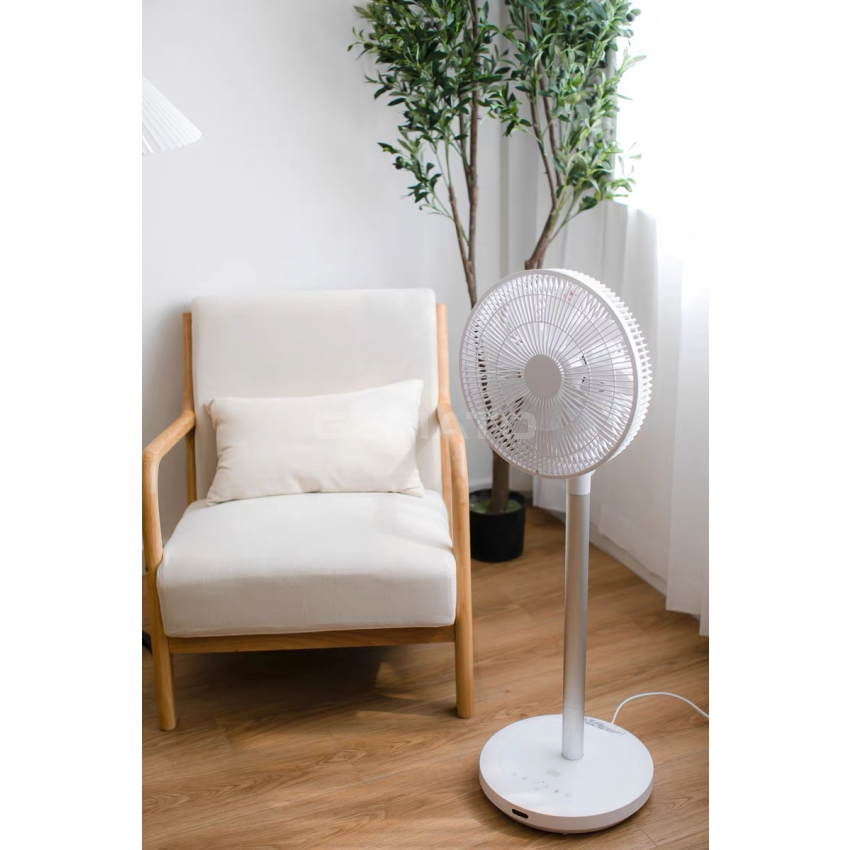 Sezze Y288W 12-Inches Electric Fan Dual Use, Japanese Design AI Temperature Control, Indoor air circulation 360 degree