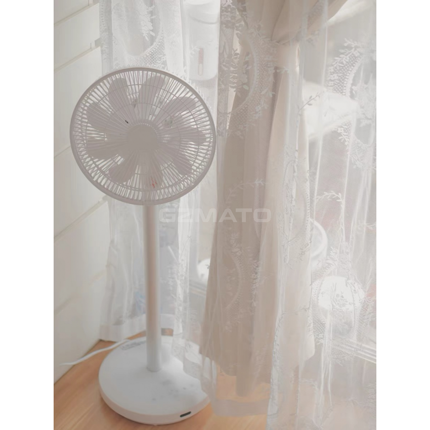 Sezze Y288W 12-Inches Electric Fan Dual Use, Japanese Design AI Temperature Control, Indoor air circulation 360 degree