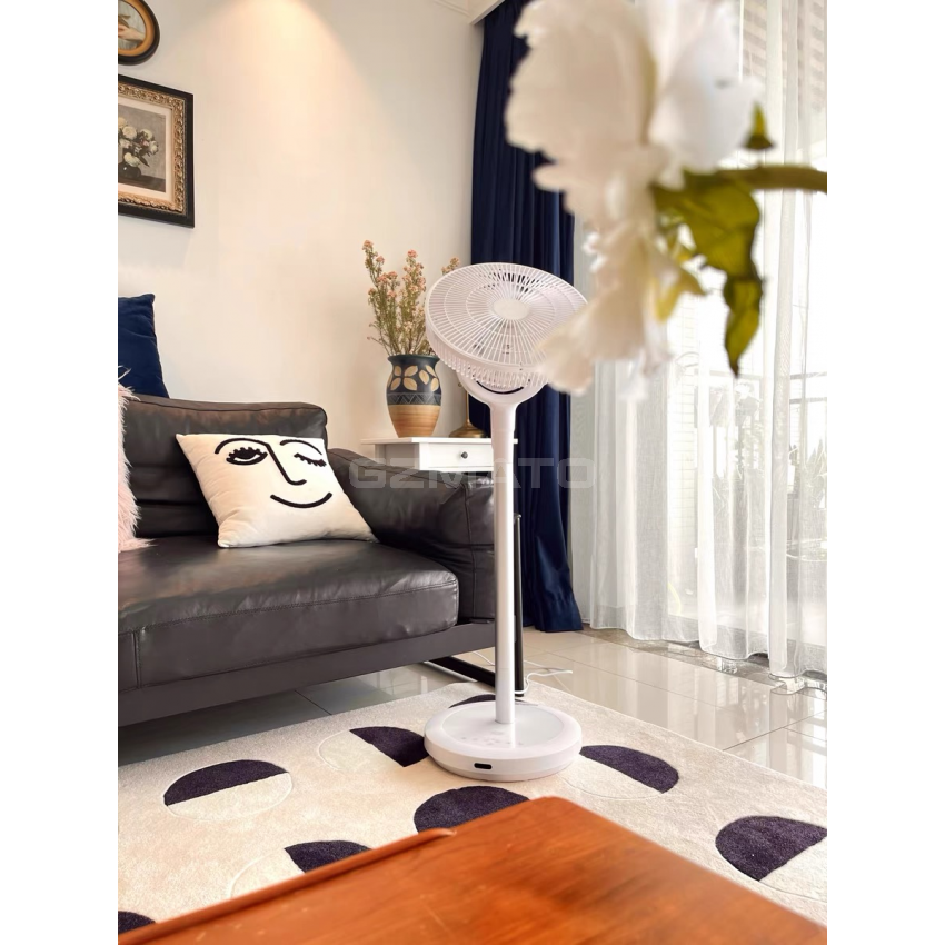 Sezze Y288W 12-Inches Electric Fan Dual Use, Japanese Design AI Temperature Control, Indoor air circulation 360 degree