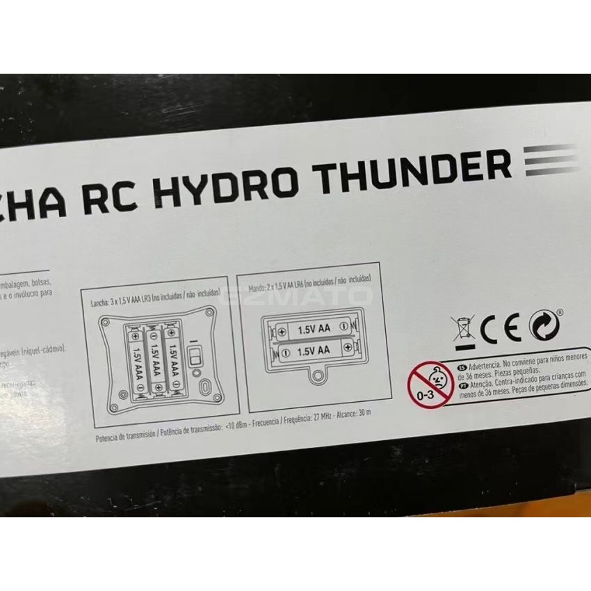Nikko Radio Control RC HydroThunder Speed Boat. 1:24 Scale w/ 27 MHz Frequency