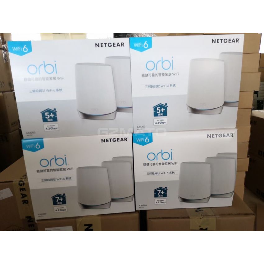 NETGEAR Orbi Tri-Band WiFi 6 Mesh System, 4.2Gbps, Router AX4200 WiFi Mesh System (RBK753)